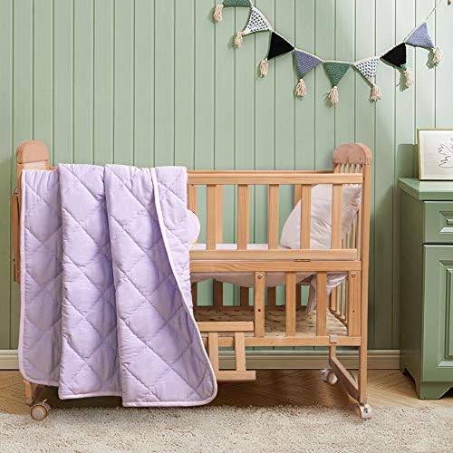 FLXXIE 43x60 Inches Down Alternative Toddler Comforter, Light Purple - Image 5