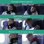 GOLDORANGE Travel Pillow Neck Chin Head Support 100% Pure Memory Foam Neck Pillows for Long Flights Airplane Car Office Sleeping Rest Portable Plane Accessories Black S - Image 6