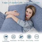 CHOSHOME Cooling Pillow Cases Zipper Pillow Covers Q-Max > 0.45 Zippered Pillowcases for Hot Sleepers, Soft, Breathable, Skin-Friendly, 4 Pack (Standard, 20"x26", Blue) - Image 4