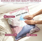 No Pump Vacuum Storage Bags, Extra Large Space Saver Compression Bags-4-L - Image 7