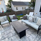 FLYMEI Patio Cushion Covers 20x20x2, Grey, 4Packs - Image 6