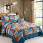 VAPUTAR Cotton California King Size Bedding Set, Farmhouse Bedspread - Image 2