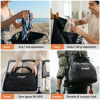 Travel Laundry Bag, Vacuum Compression Waterproof Dirty Clothes Bag - Image 6