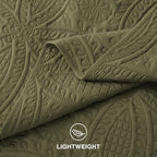 Love's cabin Quilts for Queen Bedspreads, 7 Pieces Bed in a Bag, Green - Image 7