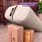 Hugger Mugger Standard Yoga Bolster - Firm, Supportive, Handmade, Durable - Image 3