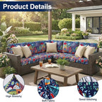 Smiry Waterproof Patio Cushion Covers, Stretch Outdoor Furniture Covers - Image 5
