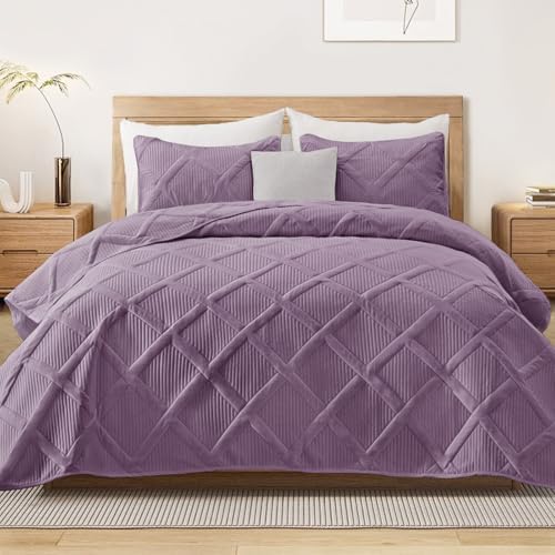 Exclusivo Mezcla 3-Piece Soft Quilt King Size Bedding Set, Dusty Lavender by ExclusivoMezcla