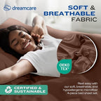 DREAMCARE Twin XL Sheets - 4pc Breathable Cooling Sheets Twin XL Sheet Sets - Image 6