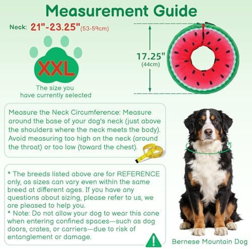 Dog Cone, No-Inflation Sponge Donut Collar for Dogs After Surgery - Image 5