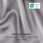 Bedsure Satin Pillowcase 8 Pack Similar to Silk Pillow Cases Standard Size, Pillow Case for Sleeping Women with Envelope Closure, Gifts for Women Men, Dark Grey, 20x26 Inches, 8pcs - Image 5