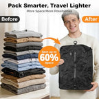 Travel Vacuum Bags with Pump 25L Vacuum Seal Bag for Clothing Travel 3 Pack - Image 3