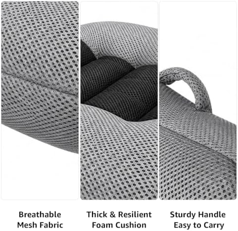 Car Booster Seat Cushion Tailbone Pad (Gray & Black) - Image 3