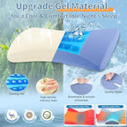 Lumbar Support Pillow for Bed Relief Lower Back Pain with Cooling Gel: Sciatica Lower Back Pillow for Sleeping-Memory Foam Waist Pillow for Side/Back/Stomach Sleepers-Bed Rest Pillow for Car, Sofa - Image 6