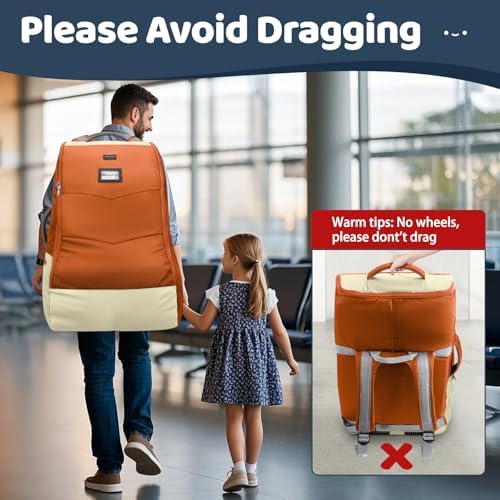YOREPEK Carseat Travel Bag for Airplane Gate Check, Baby Travel Essentials - Image 6
