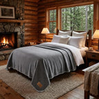 Whispering Winds 100% Wool Blanket, Premium Queen Size (90"x90") - Image 3
