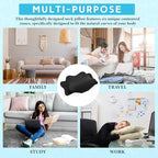 Hahafelt 2 Pcs Cooling Cervical Pillowcase, Black, Queen Size - Image 7