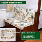 CRFATOP RV Dinette Cushion Covers Soft 4pc Camper Booth Seat Slipcover,34 - Image 5