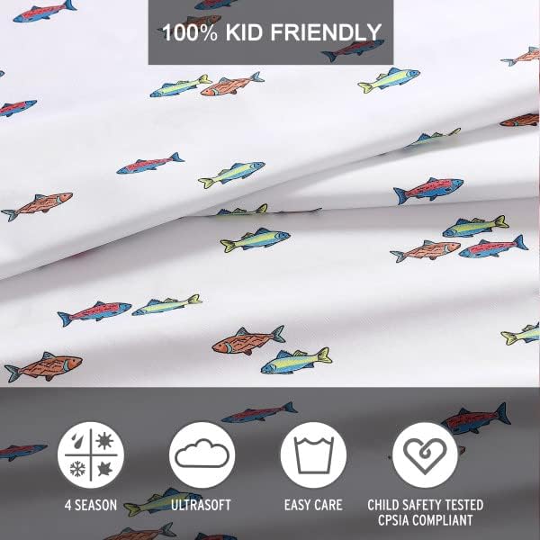 Eddie Bauer Kids - Full Sheet Set with Deep Pocket & Pillowcases, Easy Care - Image 5
