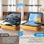 12 Combo Size Vacuum Storage Bags for Travel with Cordless Pump, Space Saver Bags for Clothes, Compression Packing Bags for Luggage,Blue - Image 6