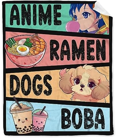 Anime Blanket Gifts for Girls, Kawaii Anime Decor for Women, Luxurious Warm and Cozy Flannel Blanket - L 60X80 Inch Most People's Choice by AIBILEEN
