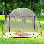 Mengersi Mosquito Net Pop Up Tent for Bed,Bed Canopy with Net Bottom,Mosquito Netting Bed Tent,Bed,Suit for Indoor Outdoor,Camping Tent,Insect Screen(Full/Queen, Gray) - Image 7