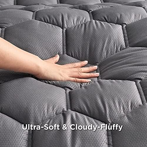 Bedsure Queen Mattress Pad, Mattress Topper with 8-21 Inches Deep Pocket - Image 3