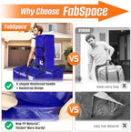 FabSpace 8-Pack Moving Bags with Backpack Straps & Carry Handles, 20 Gallons-76 L Heavy Duty Storage Totes for Space Saving, Foldable Storage Bags for College Dorm, Travel, Camping (Blue) - Image 6