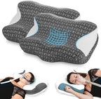 Elviros 2 Pack CPAP Pillow for Side Back and Stomach Sleepers by Elviros