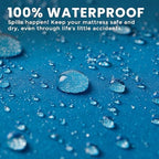 Waterproof Zippered Mattress Protector King Size, 12" Deep Pocket - Image 3