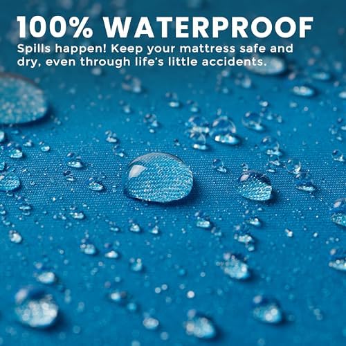 Waterproof Zippered Mattress Protector King Size, 12" Deep Pocket - Image 3