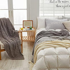 Longhui bedding 100% Cotton Knitted Throw Blanket – Coffee, Soft & Cozy, Machine Washable, 60"x80" – Perfect for Living Room, Couch, Sofa, Bed or Travel - Image 6