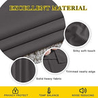 NICETOWN Bedroom Blackout 102 inch Curtains for Sliding Glass Door - Grommet Thermal Insulated Solid Luxury Window Treatments Sound Reducing for Living Room (W66 x L102, Grey, Set of 2) - Image 4