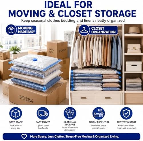 16 Jumbo Vacuum seal bags for clothing travel,comforter vacuum storage bag - Image 3