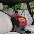BurgeonNest Center Console Dog Car Seat for Small Pets to 11lbs, Red by Lifelongfriendsbelovedfamily