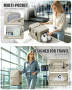 Vacuum Seal Travel Backpack with Air Pump Vacpack Waterproof Carry On Backpack for Travel Bag Women Men with Vacuum System Compression Airlines Approved Daypack Laptop Hiking Space Saver Bags Khaki - Image 7
