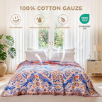LUTBM Boho Throw Blanket for Couch 50"x60", Cotton Decorative Bed Throw - Image 3