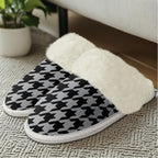 Cotton Slippers With Fluffy Edges House Slippers Non‑Slip Sole - Image 3