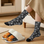 Fuzzy Slippers for Women Washable Cotton Slippers with Crew Socks - Image 3