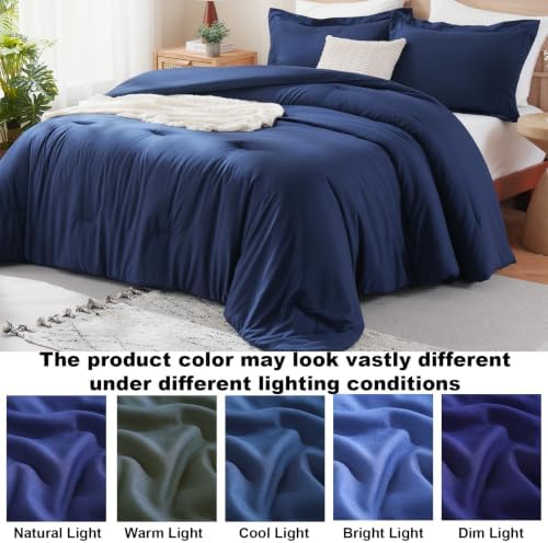 Homelike Moment Queen Comforter Set 3 Piece, Lightweight Soft Bed Sets - Image 7