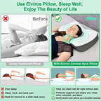 Elviros Cervical Memory Foam Neck Pillow for Pain Relief Side Sleeping - Image 6