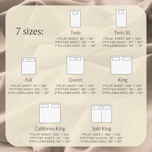Cal King Size Sheets Set, Cooling & Soft Deep Pocket Bed Sheets, 4PC - Image 4