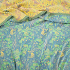 100% Cotton Muslin Botanical Blanket Jacquard Floral Plants Pattern Quilt, Soft Bed Cover Lightweight Breathable Gauzy Reversible Bedspread Coverlet Bedding Twin(59"x94"), No Pillow Sham - Image 4