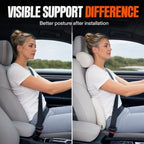 Universal Memory Foam Car Lumbar Support Pillow (Black) - Image 2