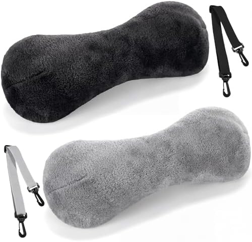 Colingmill 2 Pcs Neck Pillow for Recliner Chair Headrest,Black and Grey by Colingmill