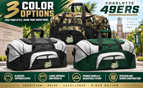 UNC Charlotte Duffle Bag Large - Image 3