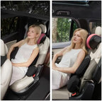 BEBAS Ergonomic Car Headrest Pillow, Memory Foam Neck Support, Red - Image 3