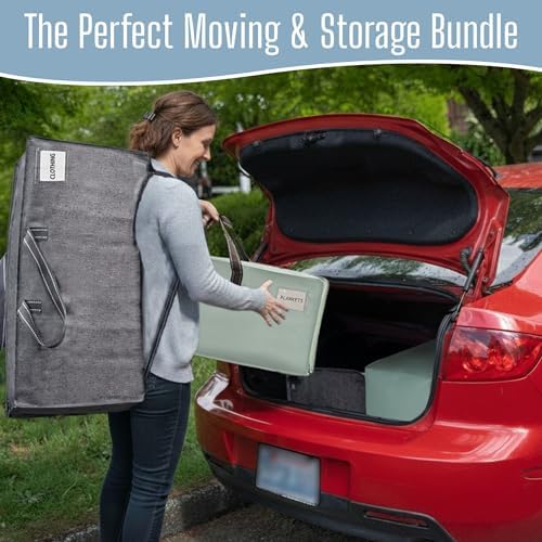 VENO 20 Pack Heavy Duty Moving Bags with Backpack Straps, Zippers & Handles, Extra Large Packing Bundle for College Dorm Essentials, Moving Supplies Alternative to Cardboard Boxes - Image 3
