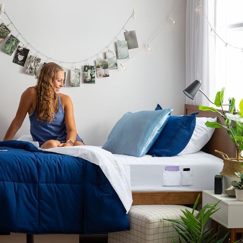 Bare Home Sheet Set Storage Pocket 1800 Ultra-Soft (Twin XL, White) - Image 2