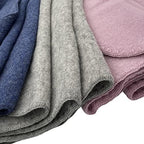 Ecoable Kids Thermal Throw: Organic Merino Wool Baby Receiving Blanket, 31x40 inches (Blue Melange) - Image 3