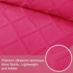 Exclusivo Mezcla 3-Piece California King Size Quilt Bedding Set, Hot Pink - Image 4